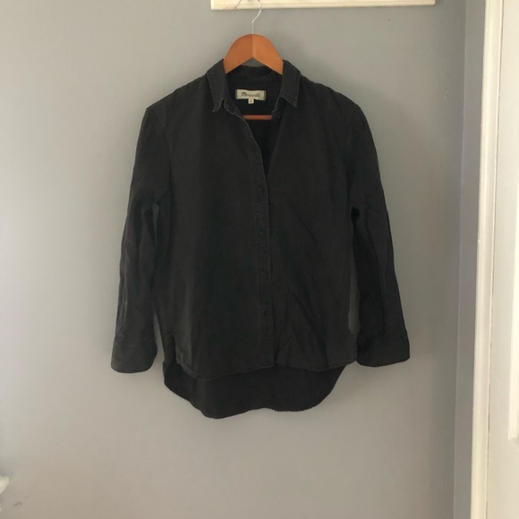 Madewell Denim Oversized Ex-Boyfriend Shirt in Lunar Wash XS - Picture 3 of 12